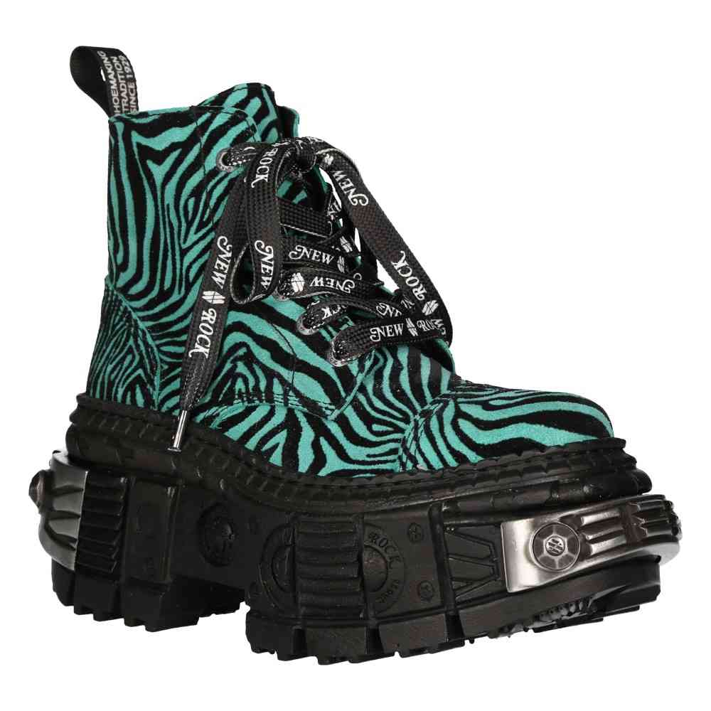 New Rock - M-WALL005-C25 Plattformstiefel - GrÃ¼n
